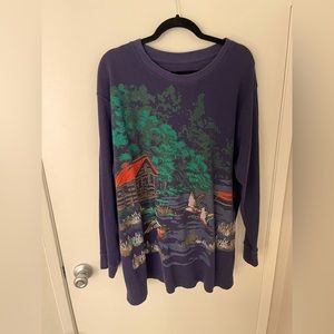 Unique Waffle-Knit Thermal Crewneck Tee | Big and Tall - 2XL